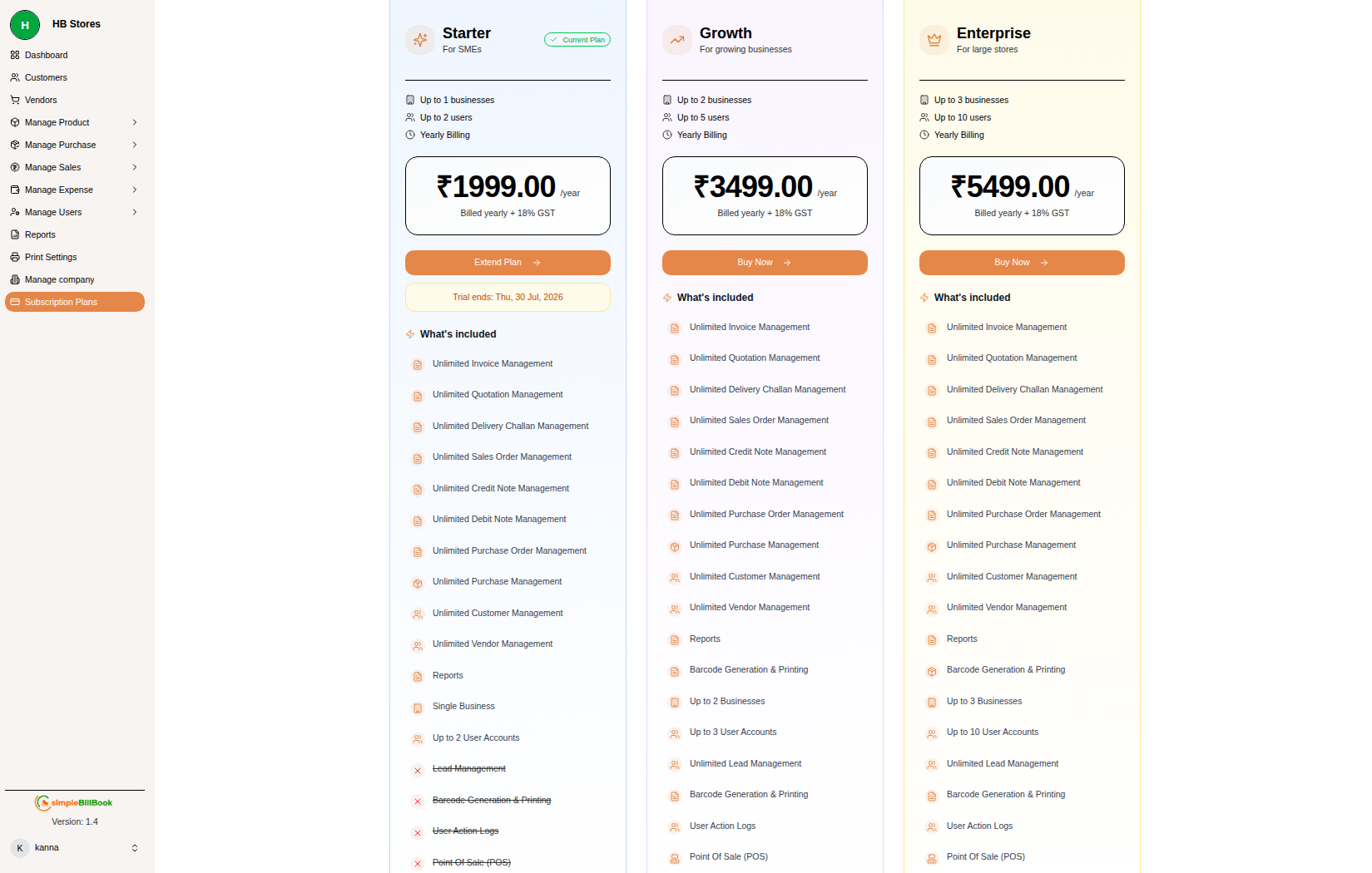 சந்தா திட்டங்கள்